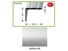 Profil schodový samolepicí 900 x 10 x 24,5 x 2 mm stříbro, PF 235 SK
