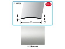 Profil přechodový samolepicí 900 x 30 x 4 x 1,5 mm stříbro, PF 459 SK