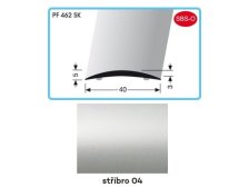 Profil přechodový samolepicí 900 x 40 x 5 x 3 mm stříbro, PF 462 SK