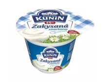 Smetana zakysaná 15% 190 g + 10 g zdarma KUNÍN