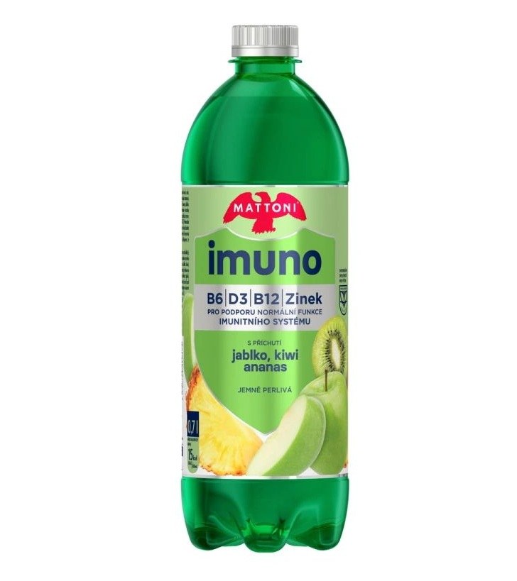 Voda minerální Mattoni imuno jablko + kiwi 0,7 l - Delikatesy Káva, čaj, nealkoholické nápoje