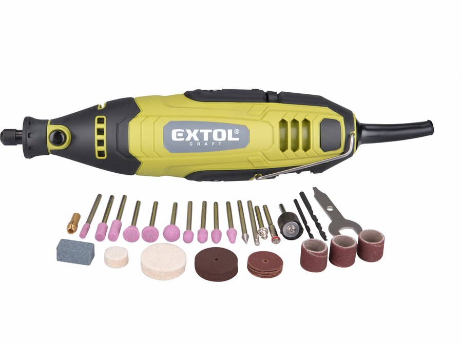 Bruska přímá 135 W, 40 ks příslušenství, EXTOL CRAFT Bruska přímá 135 W, 40 ks příslušenství, EXTOL CRAFT - Nářadí ruční a elektrické, měřidla Nářadí elektrické Brusky elektrické, přísl.