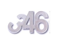 Číslice "9" 150 mm nerez IN