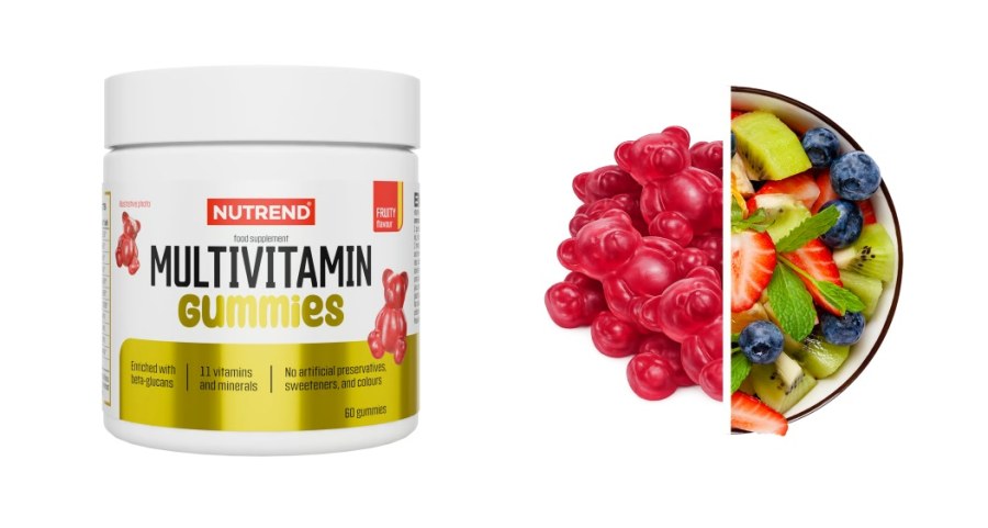 Želé bonbóny Multivitaminové, 60 ks - Doplňky stravy, proteinové výrobky