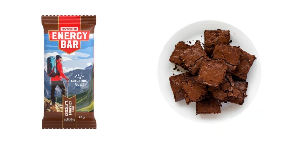 Tyčinka ENERGY BAR 60 g, čokoládové brownies