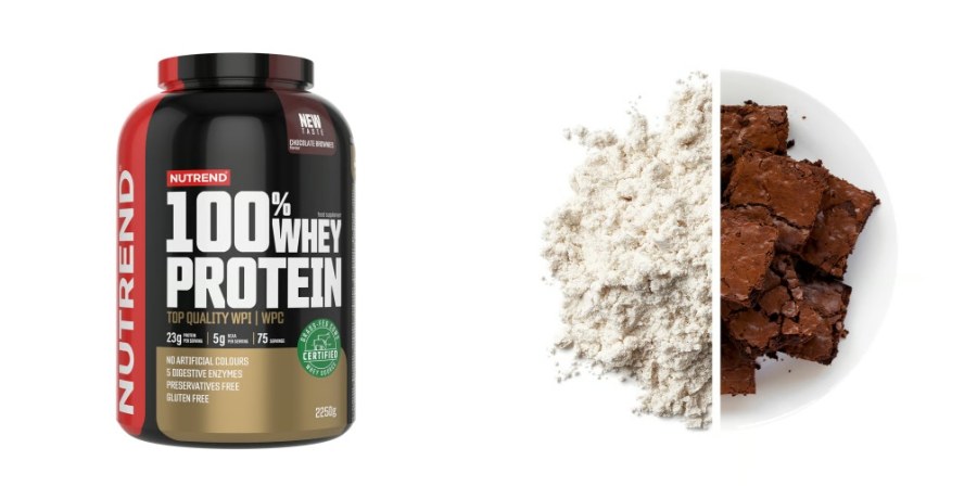 Protein Whey 100% Brownies čokoládový 2250 g - Doplňky stravy, proteinové výrobky