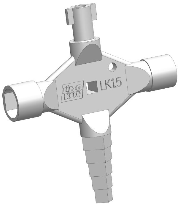 Klíč víceúčelový LK1,5-E (01.373) Klíč víceúčelový LK1,5-E (01.373) - Vložky,zámky,klíče,frézky Zámky rozvaděčové, přísl.