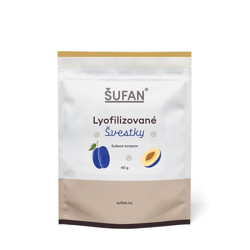 Švestky lyofilizované 40 g ŠUFAN Švestky lyofilizované 40 g ŠUFAN - Delikatesy Ořechy, sušené ovoce, müsli, kaše