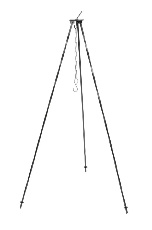 Stojan Piknik-Castler 120 cm, hák s řetízkem, na kotlík, 8 mm - Mazací, pneu a PB technika PB technika, agregáty, přísl. PB vařiče, campingové spotř., přísl.