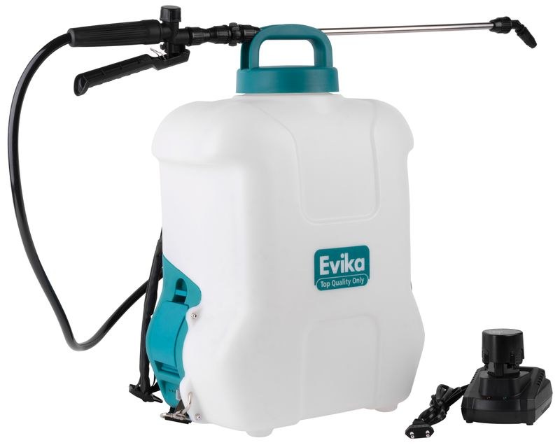 Postřikovač Evika DJ160, 16 lit, 10,8V, Lithium battery, akumulátorový, na záda - Zednické nářadí, zahrada, nádoby Postřikovače a přísl.