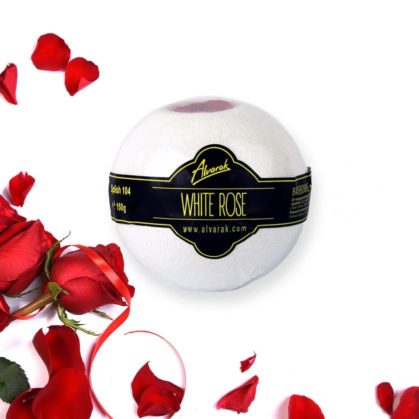 Koule šumivá SPLISH (WHITE ROSE) - růže bílá 150 g Koule šumivá SPLISH (WHITE ROSE) - růže bílá 150 g - Vybavení pro dům a domácnost Mycí a kosmetické prostředky