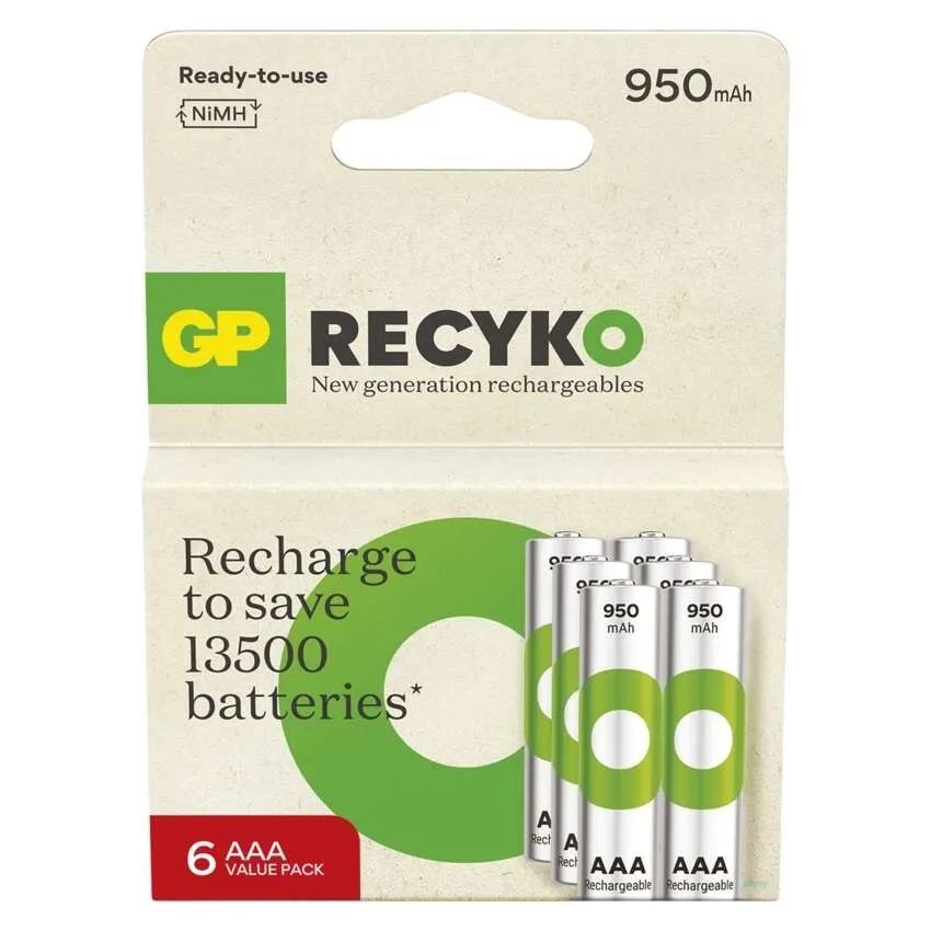 Baterie B2111V-GP nabíjecí ReCyko 950 AAA (HR03) 6PP - Vybavení pro dům a domácnost Baterie - monočlánky, příslušenství