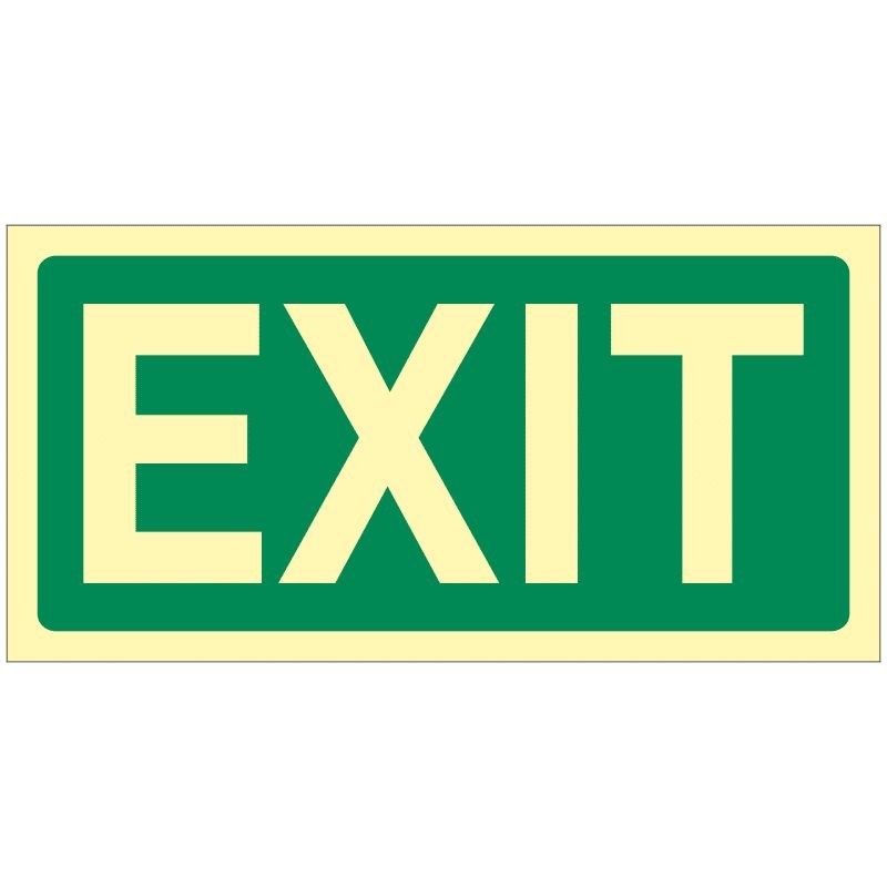 Tabulka bezpečnostní - EXIT fotoluminiscenční - Pomůcky ochranné a úklidové Pomůcky ochranné Pomůcky ochranné ostatní