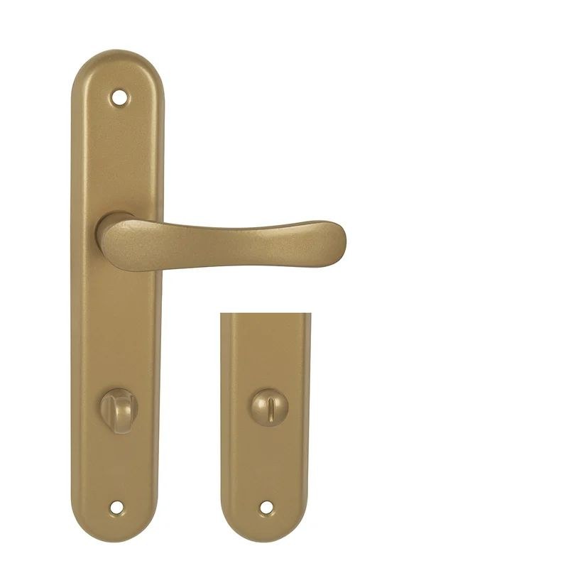 Kování interiérové klika/klika MICHAELA 72 mm WC zlatá - Kliky, okenní a dveřní kování, panty Kování dveřní Kování dveřní mezip. plast