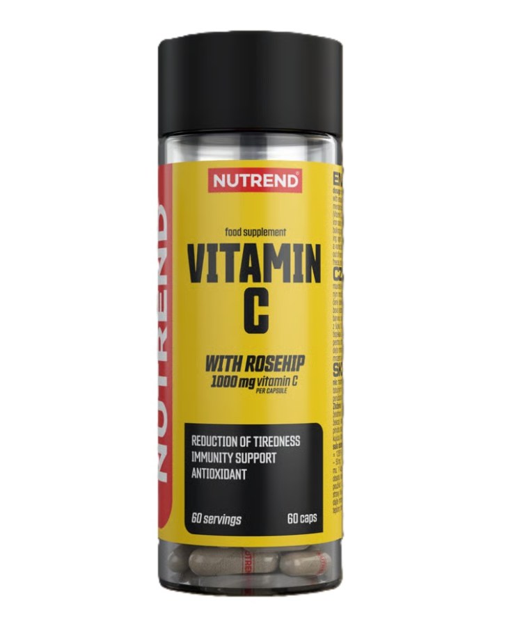 Vitamin C 1000 mg se šípky 60 kapslí - Doplňky stravy, proteinové výrobky