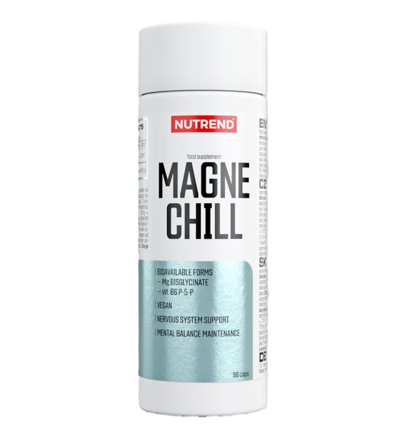 Magnechill hořčík bisglycinát s vitaminem B6 90 kapslí Magnechill hořčík bisglycinát s vitaminem B6 90 kapslí - Doplňky stravy, proteinové výrobky