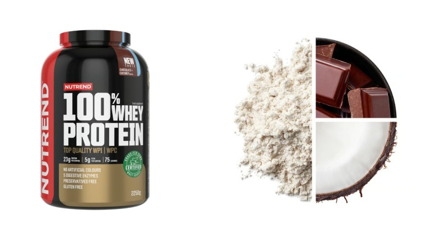 Protein Whey 100% syrovátkový čokoláda-kokos 2250 g - Doplňky stravy, proteinové výrobky