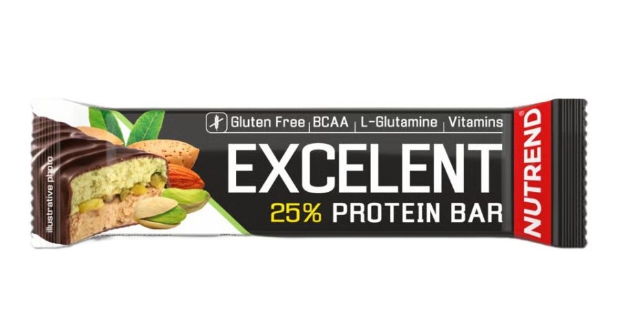Tyčinka proteinová Excelent Protein Bar Double mandle+pistácie s pistáciemi 85 g - Doplňky stravy, proteinové výrobky
