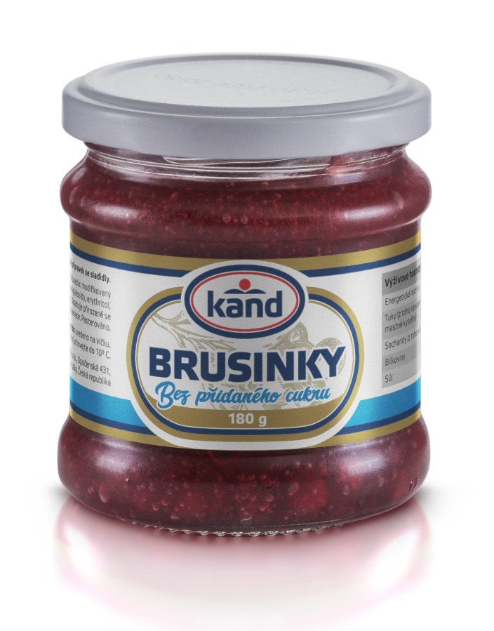 Brusinky bez cukru KD 180 g - Trvanlivé potraviny