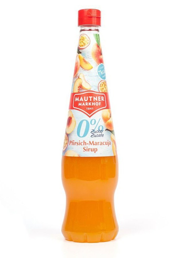 Sirup 0% cukru broskev - marakuja MM 700 ml - Delikatesy Marmelády, pomazánky, sirupy, ostatní