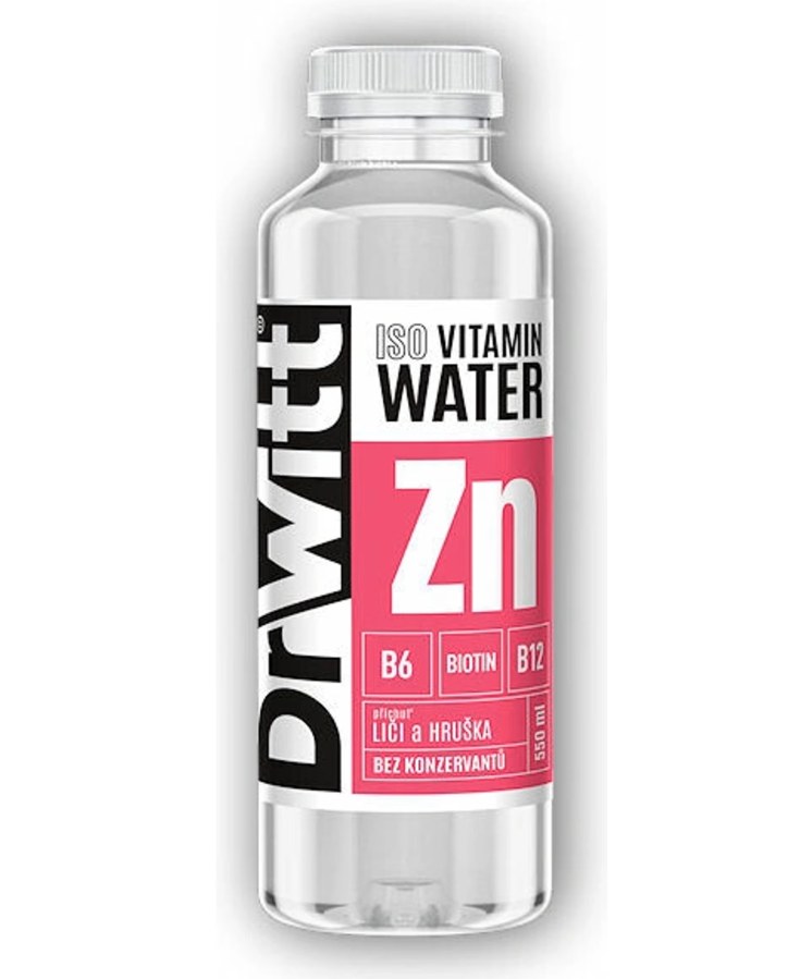 Voda minerální DrWitt 0,55 l liči+hruška - Delikatesy Káva, čaj, nealkoholické nápoje