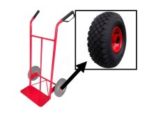 Rudl standartní, nafukovací kola průměr 260 mm, lopata 400 x 200mm, nosnost 250 kg