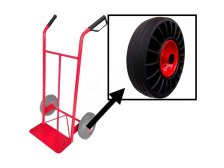 Rudl standartní, pryžová kola průměr 260 mm, lopata 400 x 200mm, nosnost 250 kg
