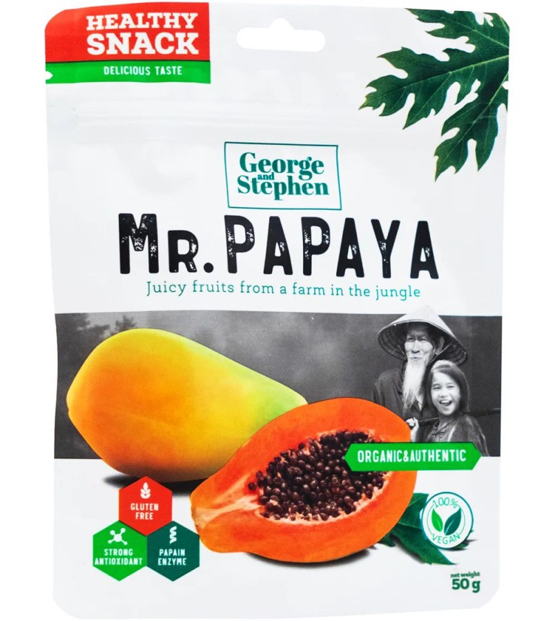 Papaya sušená 50 g Mr.PAPAYA Papaya sušená 50 g Mr.PAPAYA - Delikatesy Ořechy, sušené ovoce, müsli, kaše