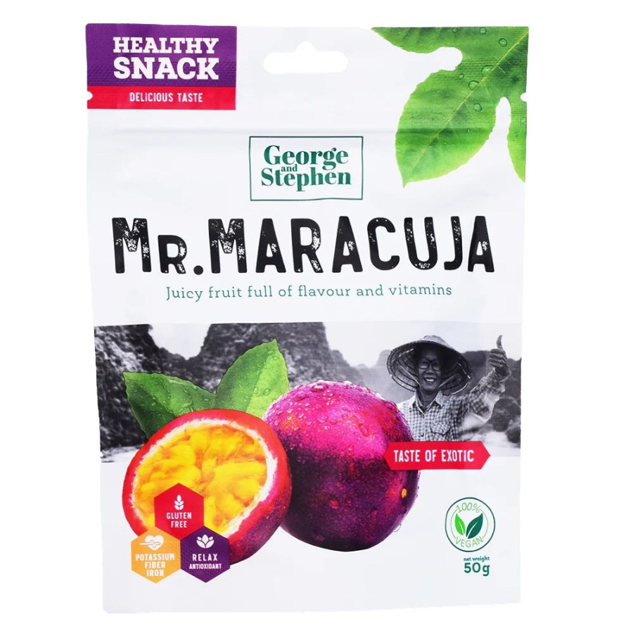 Maracuja sušená 50 g Mr.MARACUJA Maracuja sušená 50 g Mr.MARACUJA - Delikatesy Ořechy, sušené ovoce, müsli, kaše