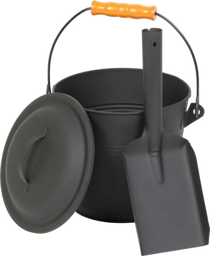 Vědro na popel s lopatkou 5,5 l, 21,5 x 19,5 cm, Strend Pro - Pomůcky ochranné a úklidové Pomůcky úklidové Vědra, kbelíky