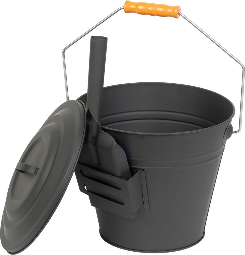 Vědro na popel s lopatkou 12 l, 30 x 25 cm, Strend Pro - Pomůcky ochranné a úklidové Pomůcky úklidové Vědra, kbelíky