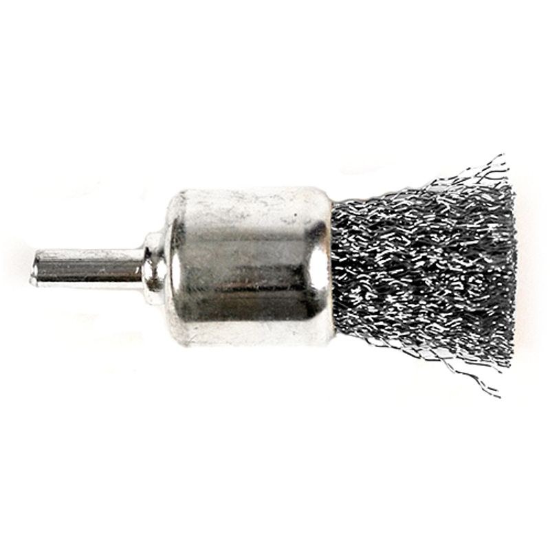 Kartáč koncový, vlnitý 25 mm, drát 0,3 mm, CEB - 511, Strend Pro - Brusivo, vrtáky, závitořezy, kartáče Kartáče drátěné