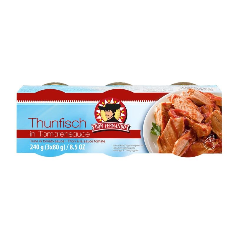 Tuňák v rajčatové omáčce 3 x 80 g Don Fernando - Trvanlivé potraviny