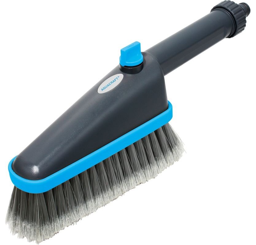 Košťátko na mytí auta na zahradní hadici s ventilem AQUACRAFT® 390650 Košťátko na mytí auta na zahradní hadici s ventilem AQUACRAFT® 390650 - Zednické nářadí, zahrada, nádoby Hadicové spojky, šroubení, spony Vodní, hadicové armatury Kropící a rozstřikovací zařízení