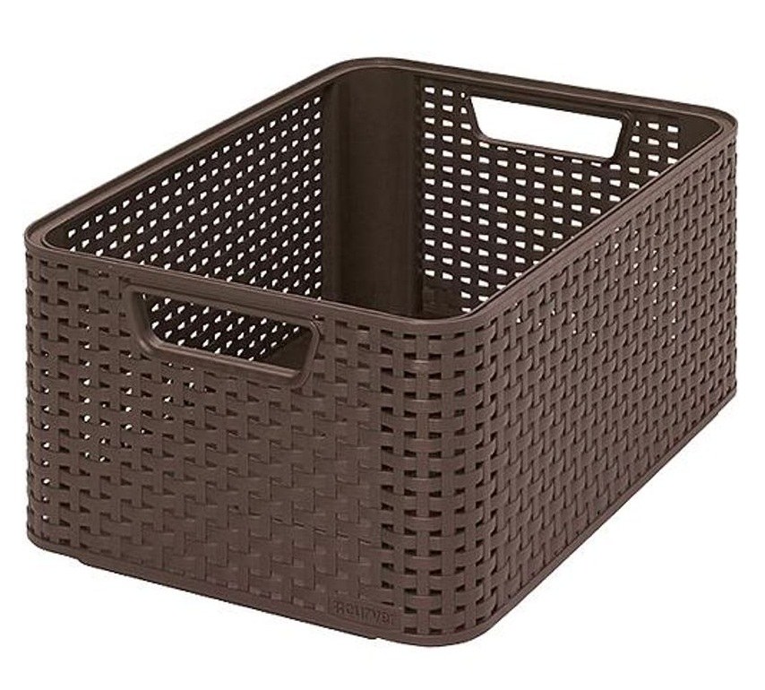 Koš Curver® STYLE2 M, tmavěhnědý, 38 x 29 x 17 cm - Nářadí ruční a elektrické, měřidla Nářadí ruční Boxy, kufry, skříňky na nářadí