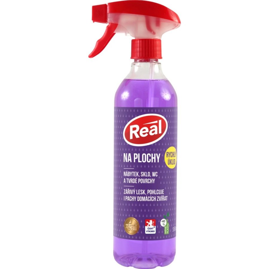 Real, čistič na plochy a pohlcovač pachů Real, čistič na plochy a pohlcovač pachů
