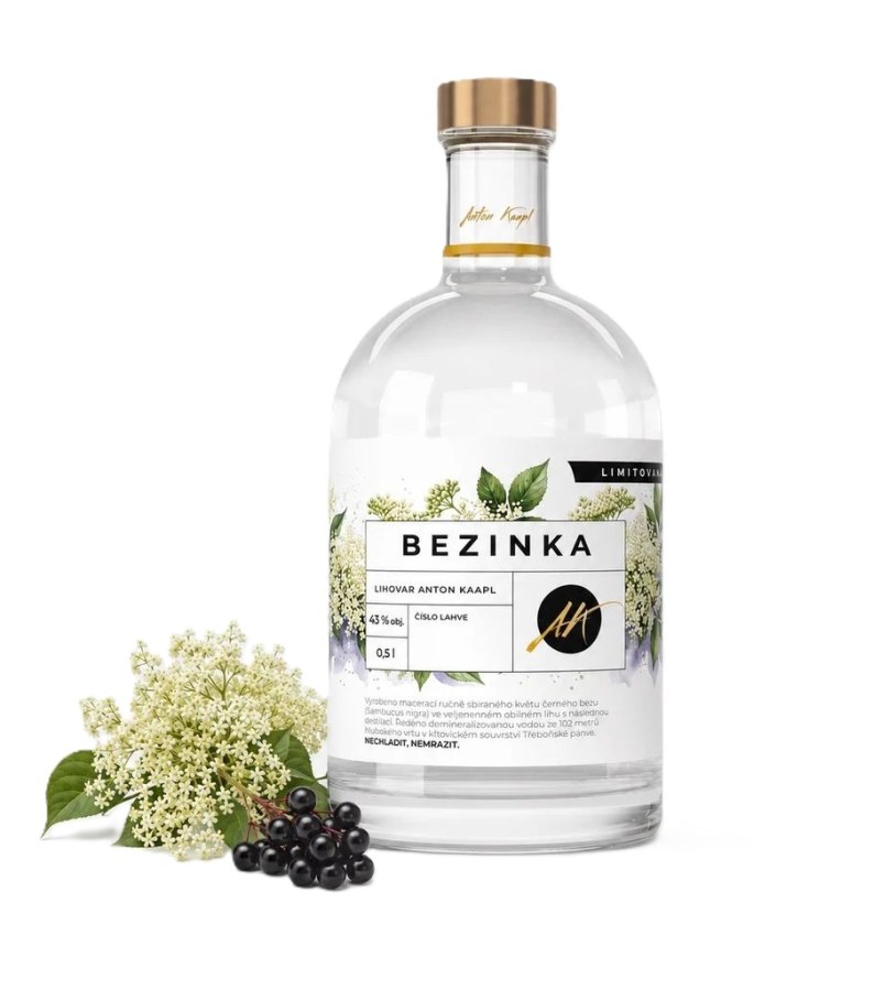 Bezinka 43%, 0,5 l Anton Kaapl - Whisky, destiláty, likéry Pálenka