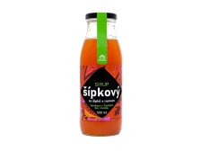 Sirup hustý šípkový s dužninou a hnědým rumem 500 ml