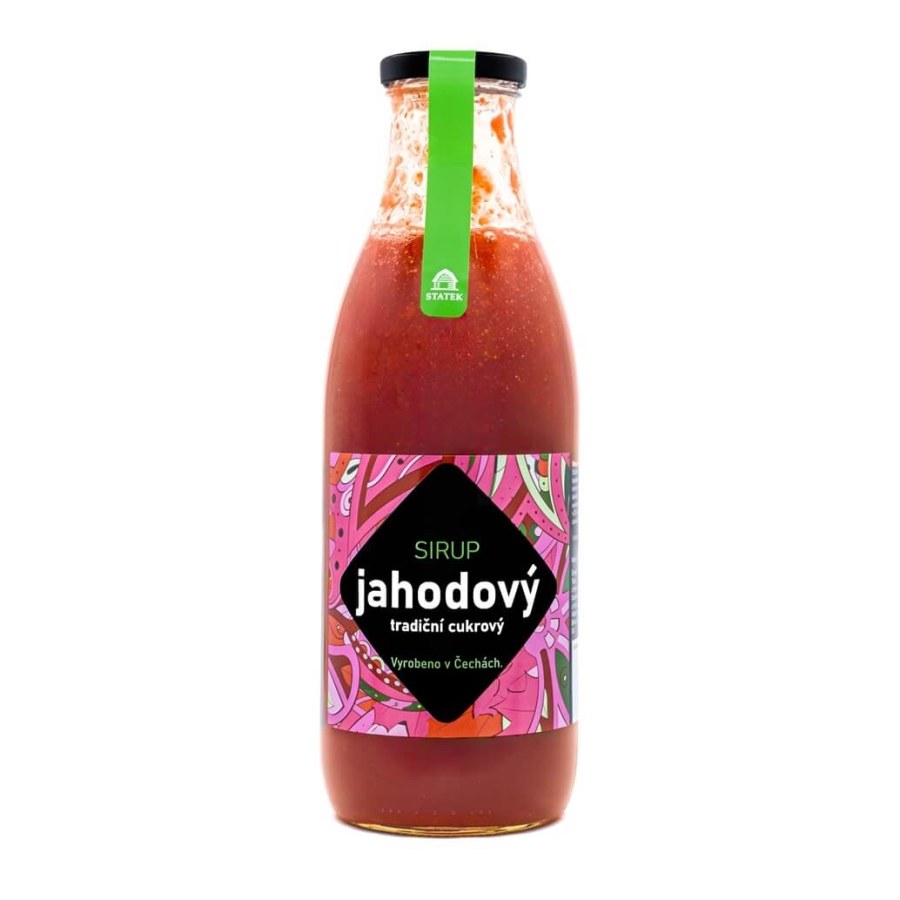 Sirup hustý jahoda s dužninou 500 ml - Delikatesy Marmelády, pomazánky, sirupy, ostatní