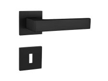Kování rozetové TI-SQUARE-HR 4275Q 5S klika/klika klíč černá matná BS