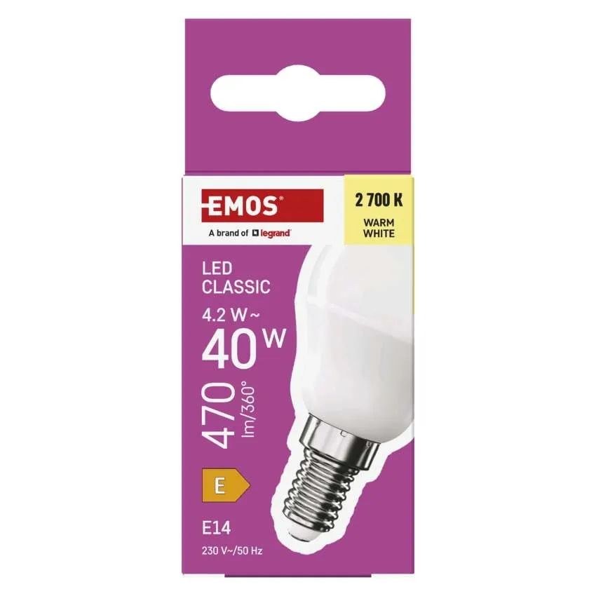 Žárovka LED ZQ1E21 CLS MINI GLOBE 4,2 W (40 W) 470 lm, E14 WW