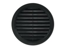 Mřížka větrací kruhová se síťovinou 125 mm antracit