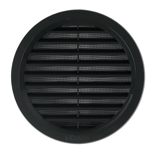 Mřížka větrací kruhová se síťovinou 125 mm antracit Mřížka větrací kruhová se síťovinou 125 mm antracit - Vybavení pro dům a domácnost Stavební prvky Mřížky větrací