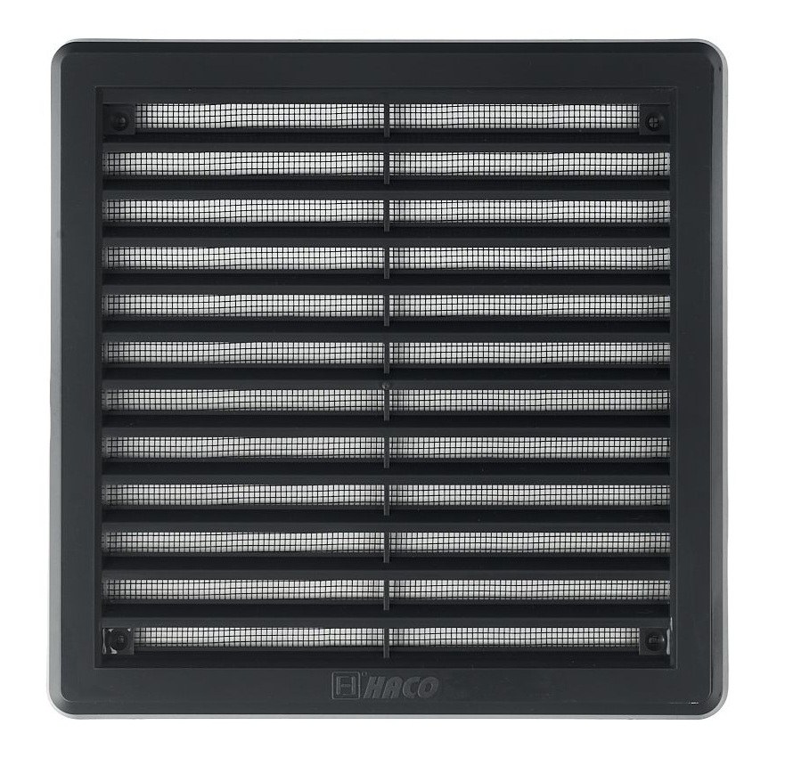 Mřížka větrací se síťovinou - krytka 200 x 200 mm K antracit