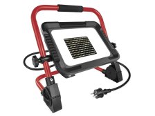 Reflektor LED ELION 100 W, červeno-černý, IP65, 16 000 lm, neutrální bílá