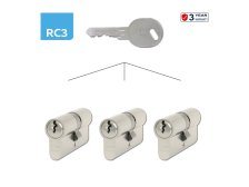 Vložka bezpečnostní EURO SECURE ES.30/35.NI.SET3 sada 3ks vložek na SU trio + 9 ks klíčů Blistr