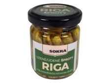 Šproty uzené y v olivovém oleji 100 g ve skle SOKRA