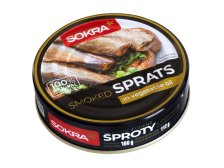 Šproty uzené v rostlinném oleji 160 g SOKRA
