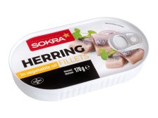 Filety sleďové v rostlinném oleji 170 g SOKRA